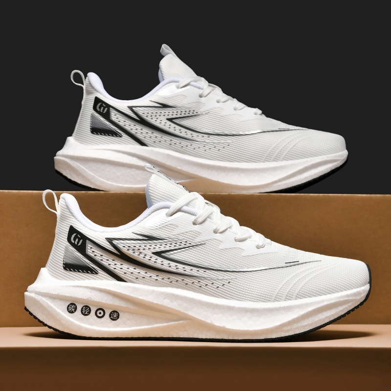 Running Gear Ladies - レディースランニングシューズ、カジュアルスポーツストリートスタイル、秋冬スニーカー、無地、オールシーズン、ローカット、ラウンドトゥ、レースアップ、ランニング、ハイキング、普段使いに最適