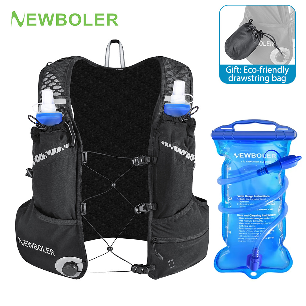 Running Gear For Marathon - 8L通気性ハイドレーションベストパック トレイルランニング マラソン サイクリングギア 軽量 ハイキング