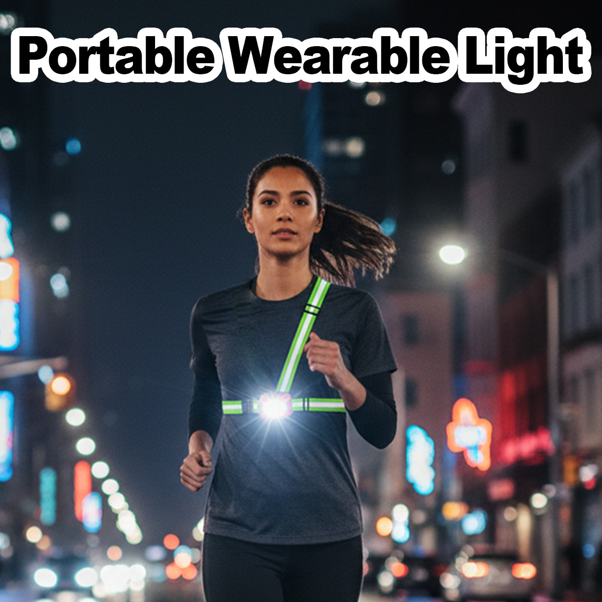 ランニングライト USB 充電式防水軽量ウェアラブル懐中電灯 - Running Jogging Gear のレビューと価格