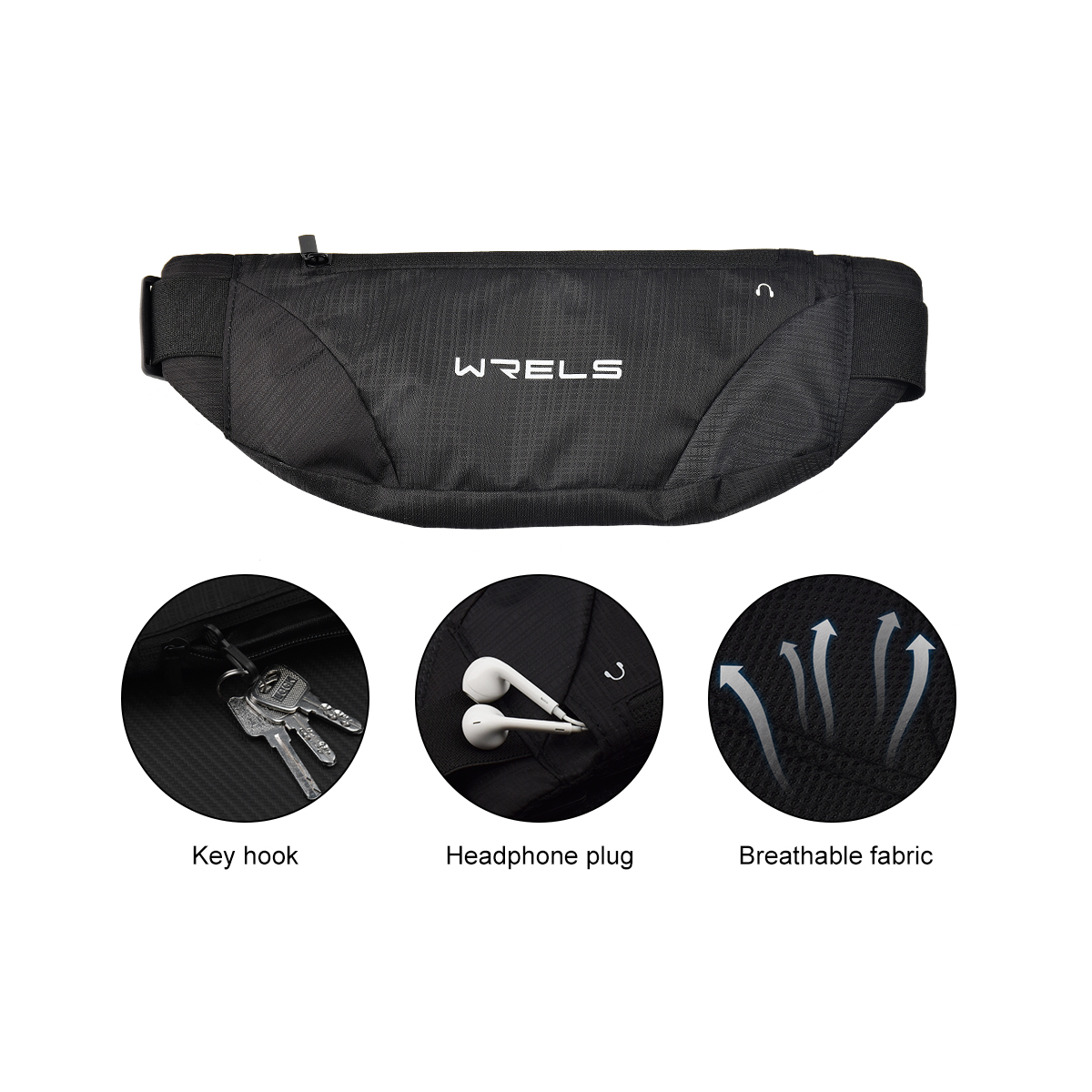 WRELS ウエストバッグランニングバッグアウトドアスポーツ - Running Jogging Gear のレビューと価格