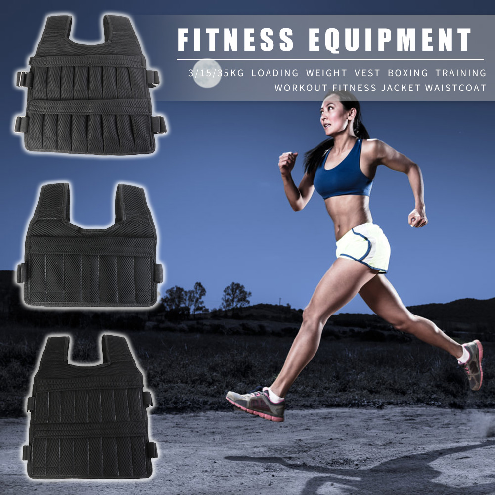 3/15/35kg ジャケット 調節可能なワークアウトウェイ - Running Jogging Gear のレビューと価格